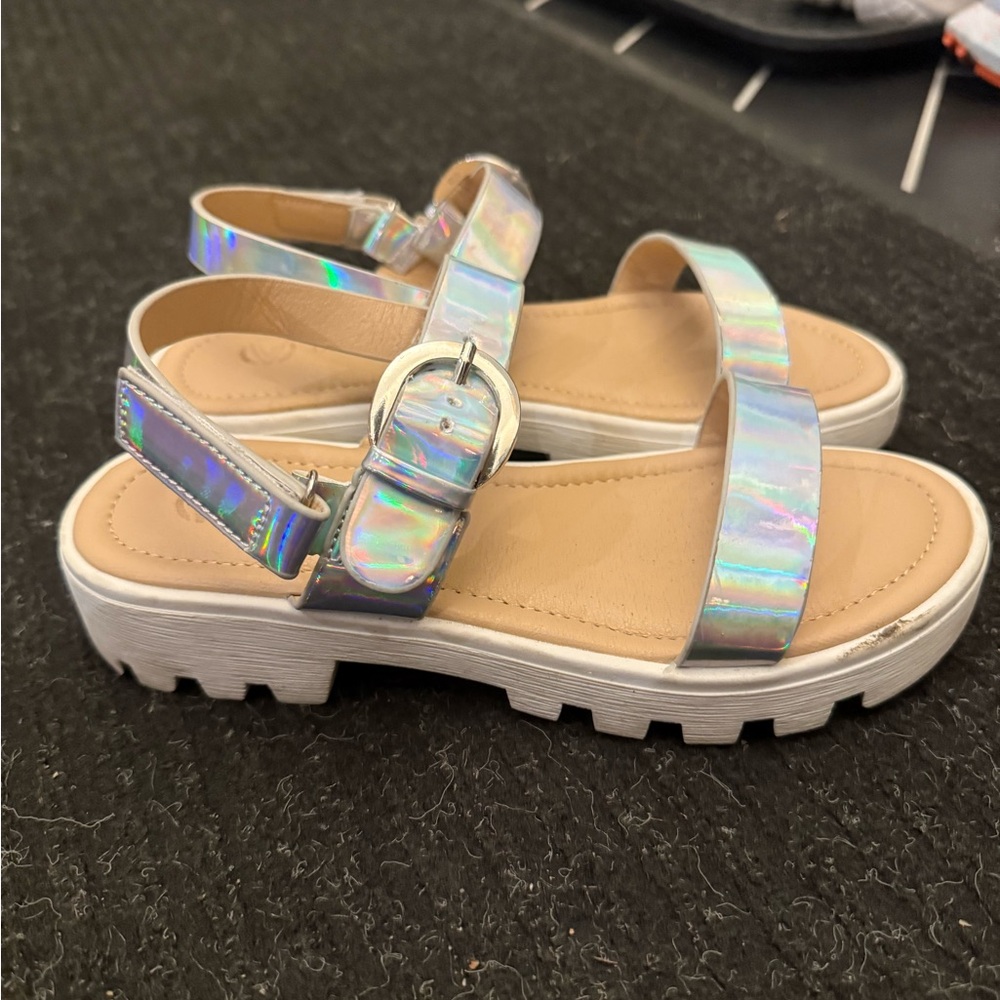Holographic Kids Sandals